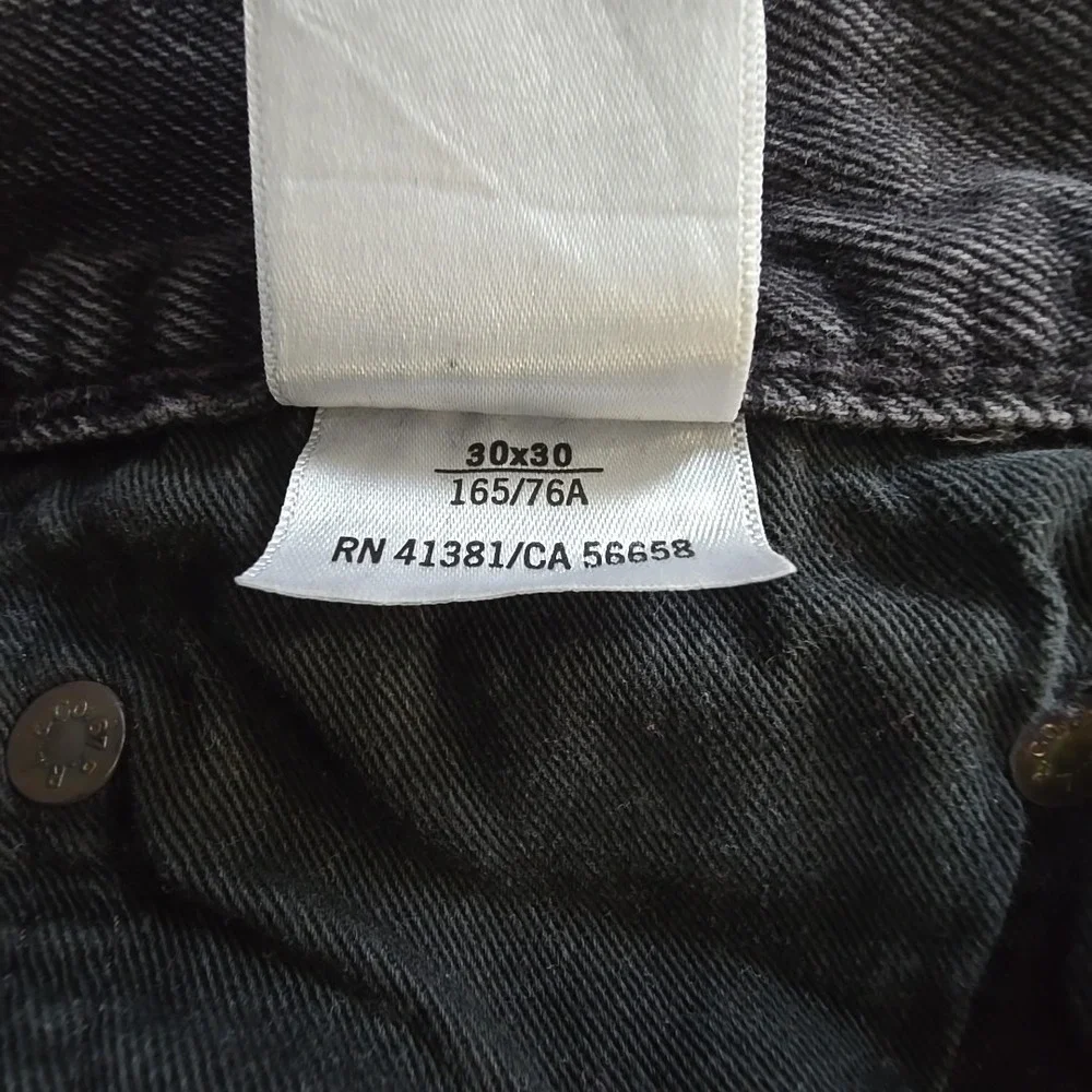 POLO Ralph Lauren Jeans 30x28 Mens Black New York Varsity Tiger Classic Fit